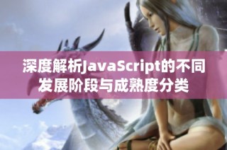 深度解析JavaScript的不同發(fā)展階段與成熟度分類