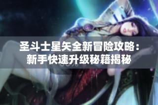 圣斗士星矢全新冒險攻略：新手快速升級秘籍揭秘