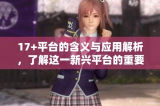 17+平臺的含義與應用解析，了解這一新興平臺的重要性與功能