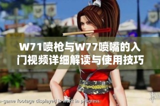 W71噴槍與W77噴嘴的入門視頻詳細解讀與使用技巧分析