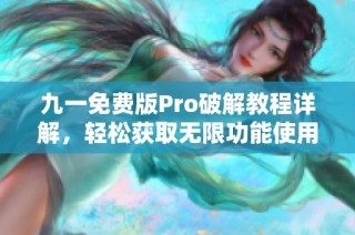 九一免費(fèi)版Pro破解教程詳解，輕松獲取無限功能使用權(quán)限