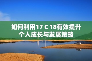 如何利用17Ｃ18有效提升個(gè)人成長與發(fā)展策略