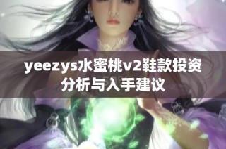 yeezys水蜜桃v2鞋款投資分析與入手建議
