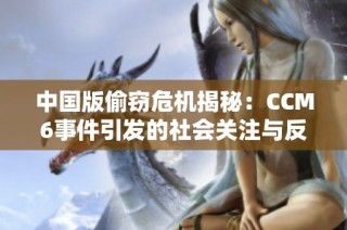 中國版偷竊危機(jī)揭秘：CCM6事件引發(fā)的社會關(guān)注與反思
