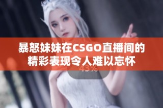 暴怒妹妹在CSGO直播間的精彩表現(xiàn)令人難以忘懷