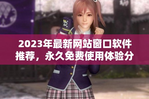 2023年最新網(wǎng)站窗口軟件推薦，永久免費使用體驗分享