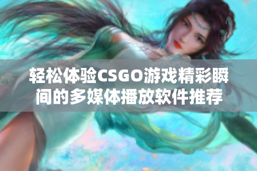 輕松體驗(yàn)CSGO游戲精彩瞬間的多媒體播放軟件推薦