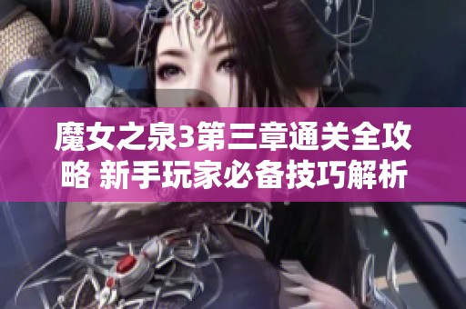 魔女之泉3第三章通關(guān)全攻略 新手玩家必備技巧解析