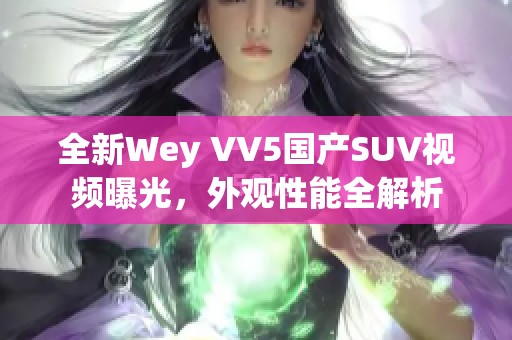 全新Wey VV5國產(chǎn)SUV視頻曝光，外觀性能全解析
