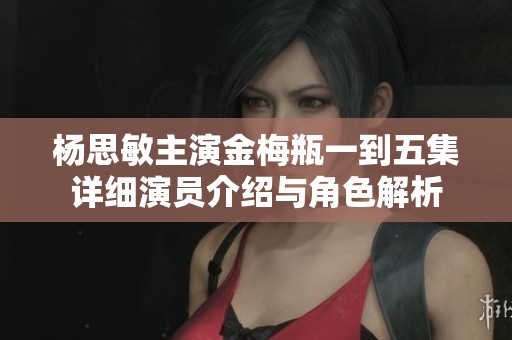 楊思敏主演金梅瓶一到五集詳細(xì)演員介紹與角色解析