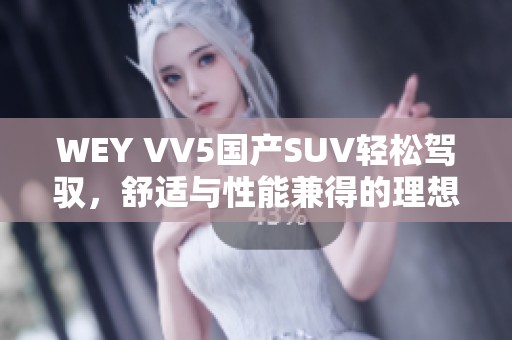 WEY VV5國產(chǎn)SUV輕松駕馭，舒適與性能兼得的理想選擇