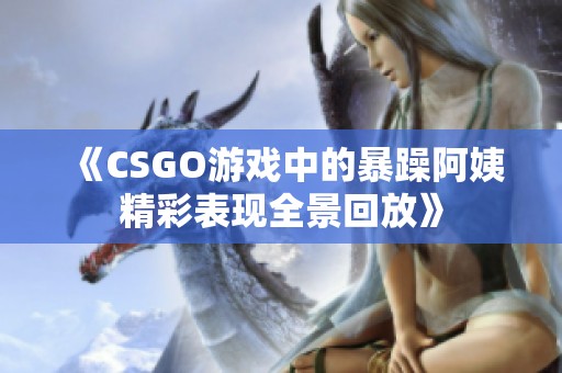 《CSGO游戲中的暴躁阿姨精彩表現(xiàn)全景回放》