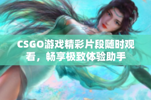 CSGO游戲精彩片段隨時(shí)觀(guān)看，暢享極致體驗(yàn)助手