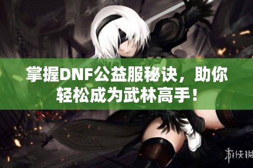 掌握DNF公益服秘訣，助你輕松成為武林高手！