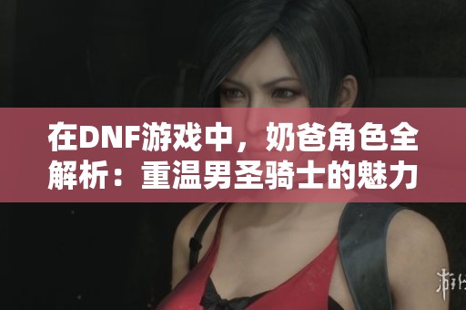在DNF游戲中，奶爸角色全解析：重溫男圣騎士的魅力與技能