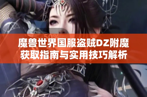 魔獸世界國服盜賊DZ附魔獲取指南與實用技巧解析