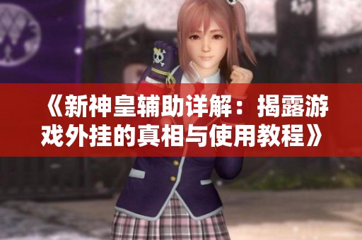 《新神皇輔助詳解：揭露游戲外掛的真相與使用教程》