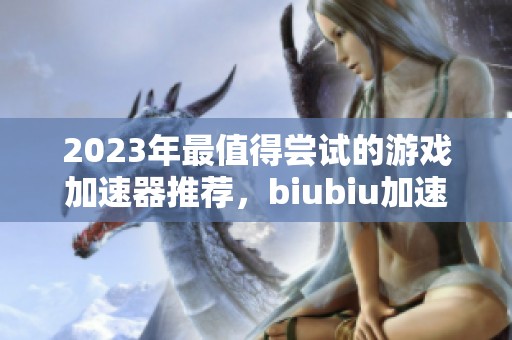 2023年最值得嘗試的游戲加速器推薦，biubiu加速器等熱門選項詳解
