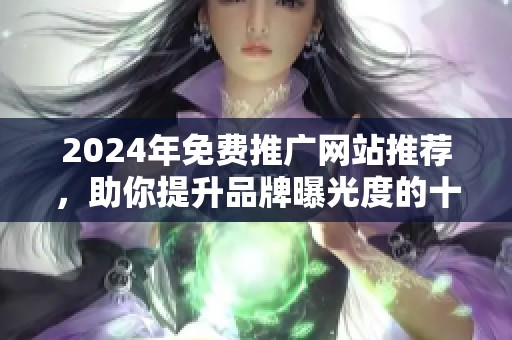 2024年免費(fèi)推廣網(wǎng)站推薦，助你提升品牌曝光度的十大途徑