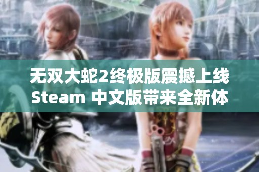 無雙大蛇2終極版震撼上線Steam 中文版帶來全新體驗(yàn)！