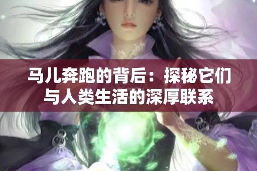 馬兒奔跑的背后：探秘它們與人類生活的深厚聯(lián)系