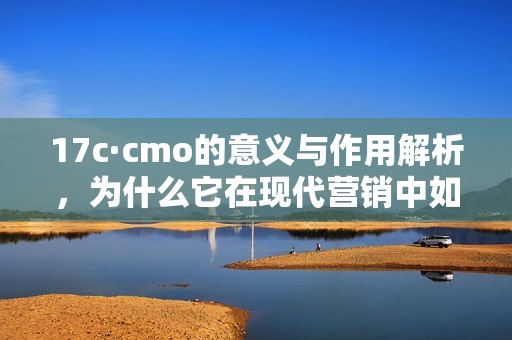 17c·cmo的意義與作用解析，為什么它在現(xiàn)代營銷中如此重要