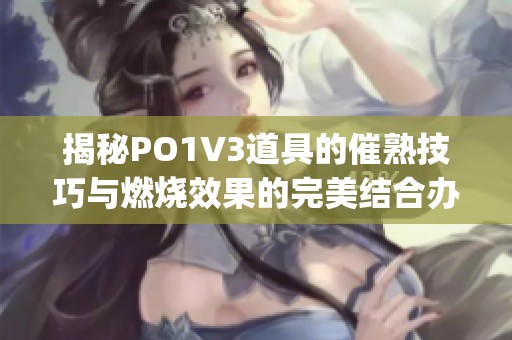 揭秘PO1V3道具的催熟技巧與燃燒效果的完美結合辦法(1)